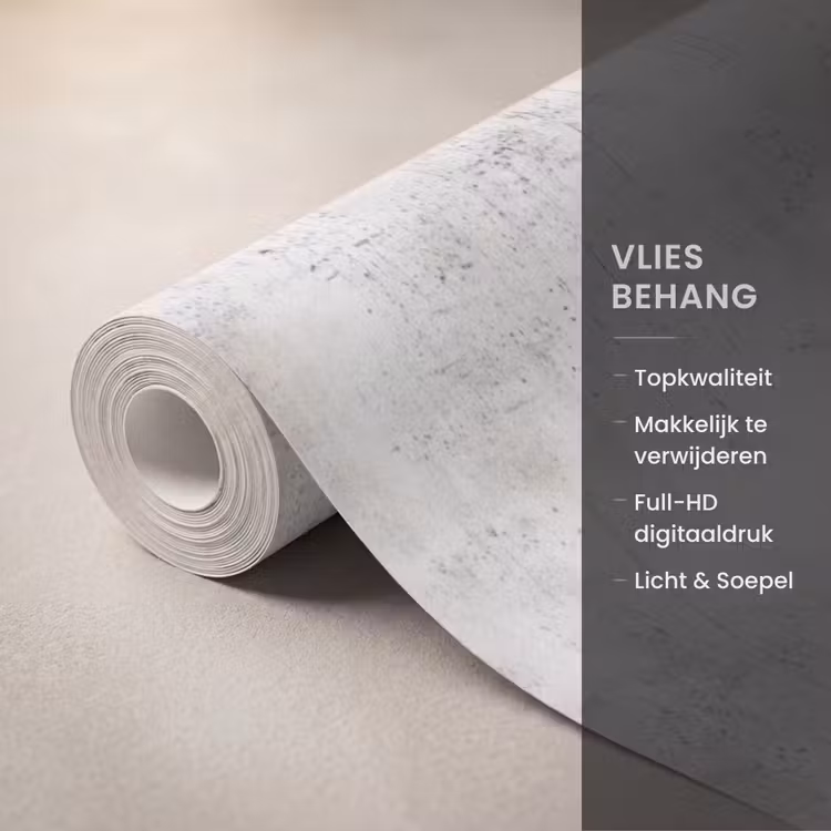 Behang - Grijs - Beton - Verweerd — 3