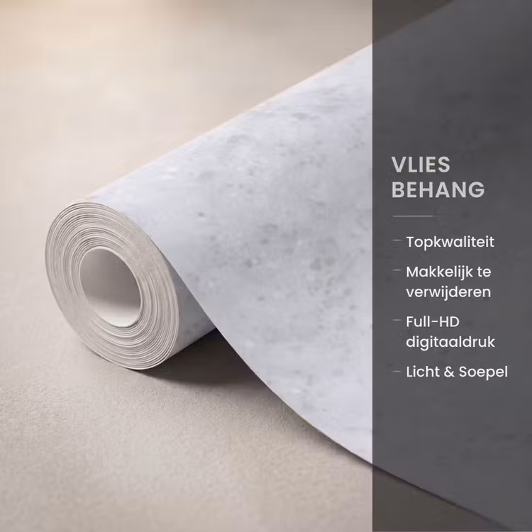 Behang - Grijs - Terrazzo-effect - Beton — 3