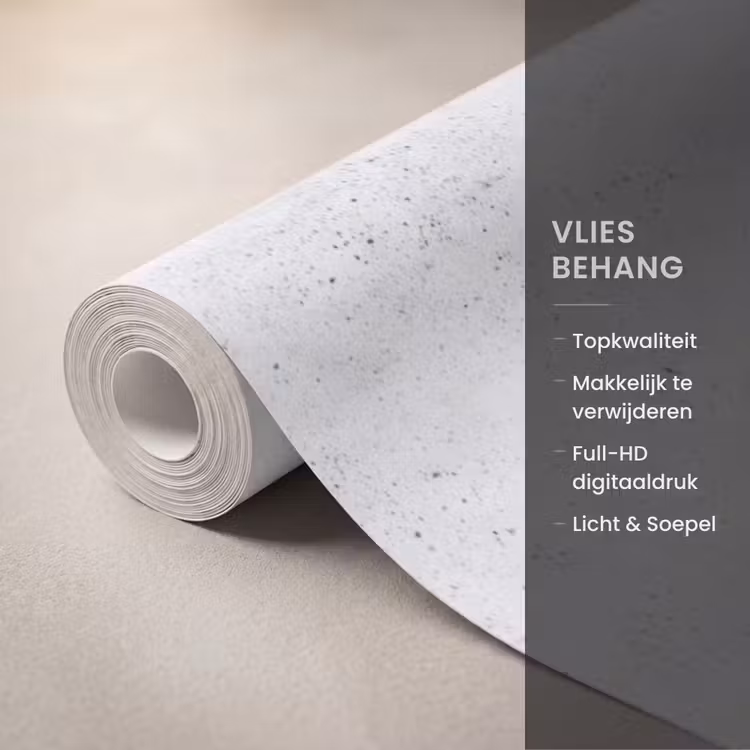 Behang - Lichtgrijs - Betonstructuur - Subtiel — 3