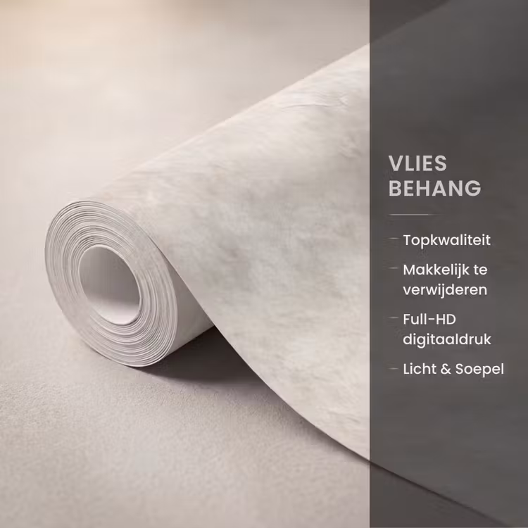 Behang - Beige - Reliëfstructuur - Natuursteen — 3
