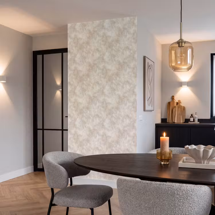 Behang - Beige - Reliëfstructuur - Natuursteen — 5