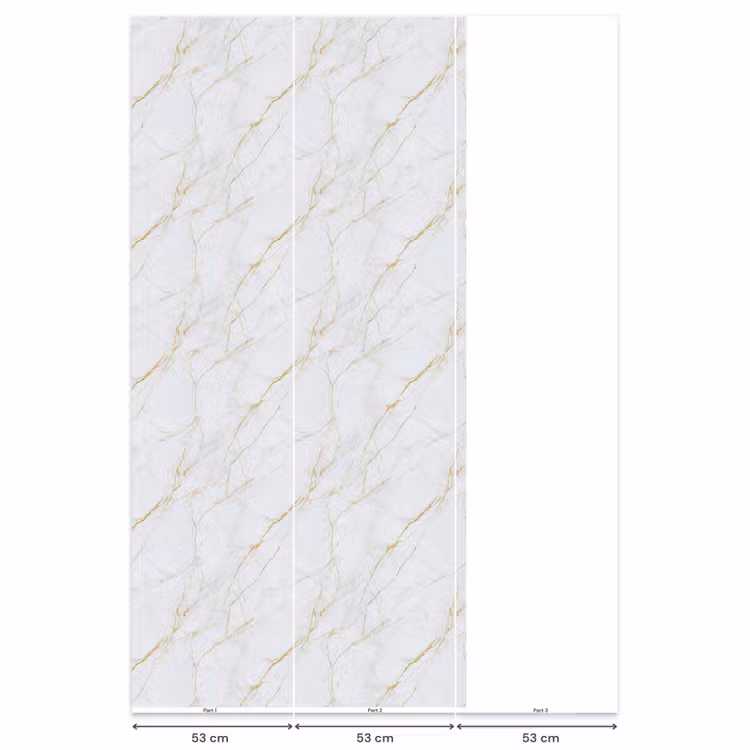 Behang - Wit - Marmer - Goud - Luxueus — 6