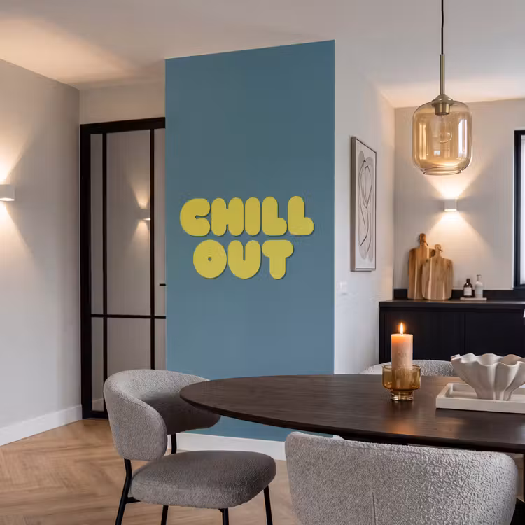 Behang - Chill out - Geel - Blauw — 5