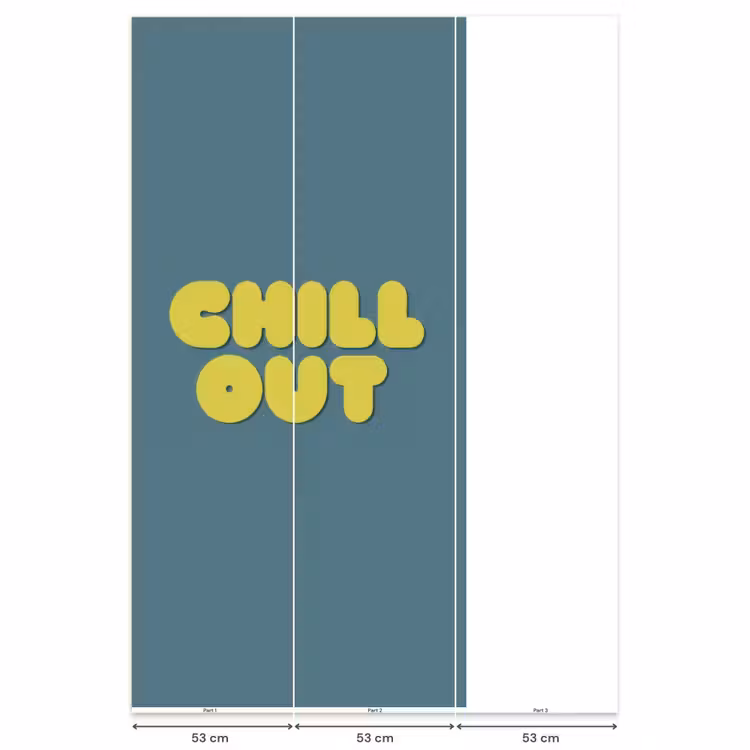 Behang - Chill out - Geel - Blauw — 6