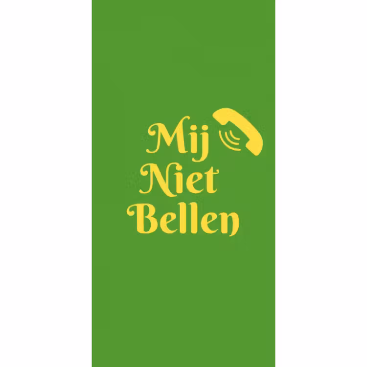 Behang - Mij niet bellen - Telefoon - Groen — 2