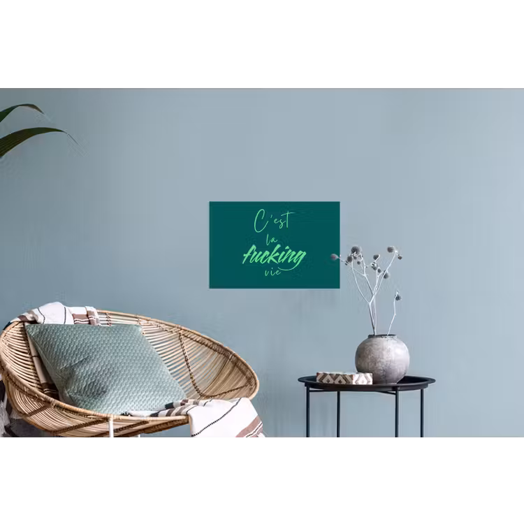 Muursticker - c'est la fucking vie - Groen - Handgeschreven — 4
