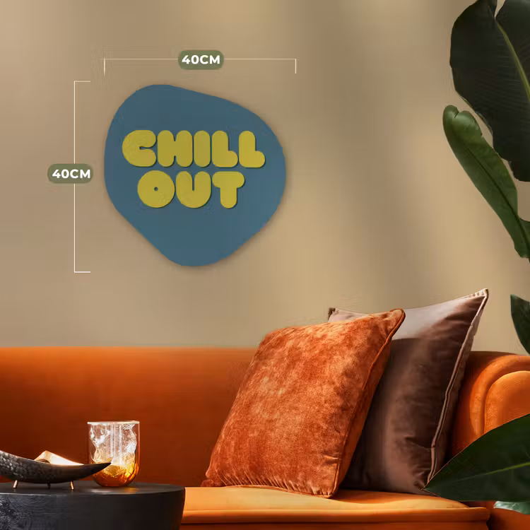 Organisch schilderij - Forex - Chill out - Geel - Blauw — 4