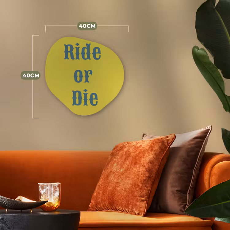 Organisch schilderij - Forex - Ride or die - Geel - Blauw — 4