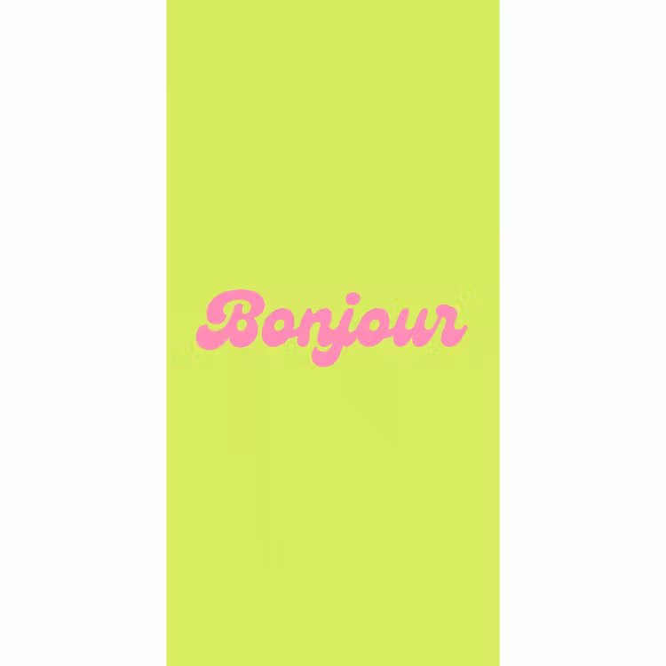 Behang - Groen - Roze - Bonjour - Retro — 2