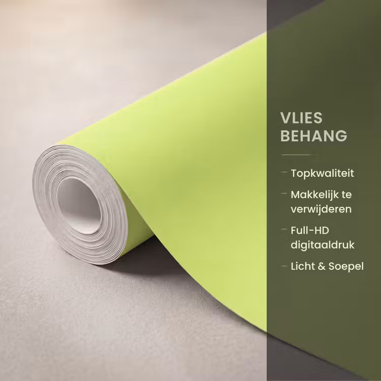Behang - Groen - Roze - Bonjour - Retro — 3