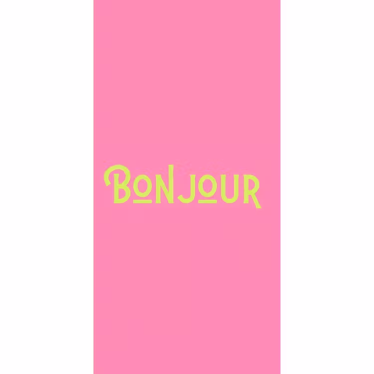Behang - Roze - Groen - Bonjour - Art — 2