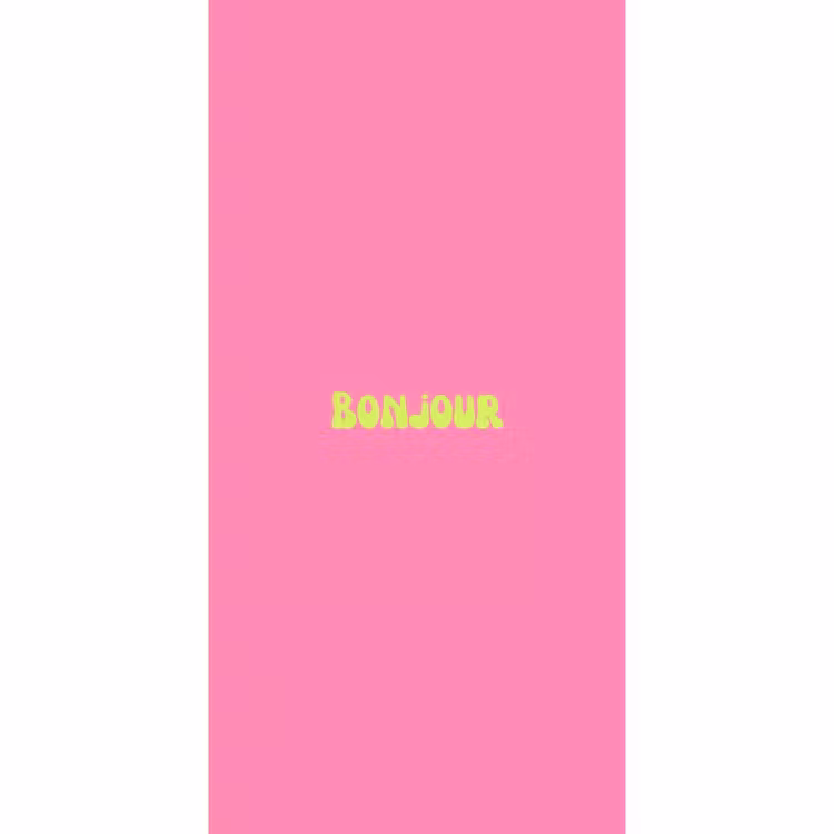 Behang - Roze - Groene - Bonjour - Organisch — 2