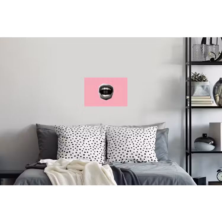Muursticker - Mond - BLAH BLAH - Roze — 5
