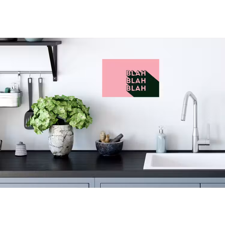 Muursticker - Tekst - Grafisch - Groen - Schaduw — 2