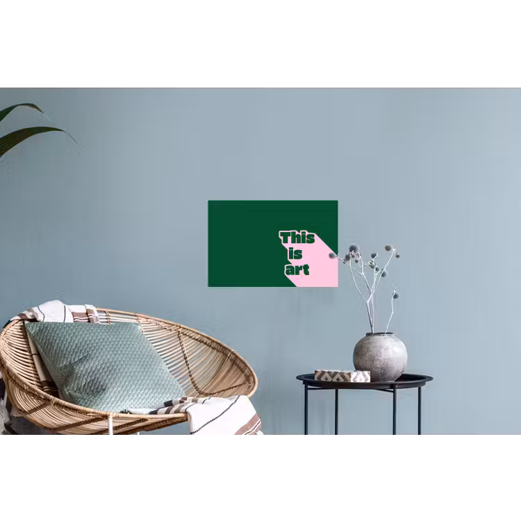 Muursticker - This is art - Schaduw - Roze — 4