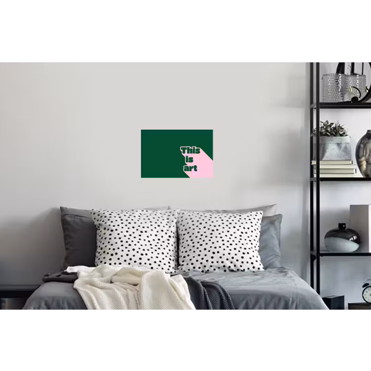 Muursticker - This is art - Schaduw - Roze — 5