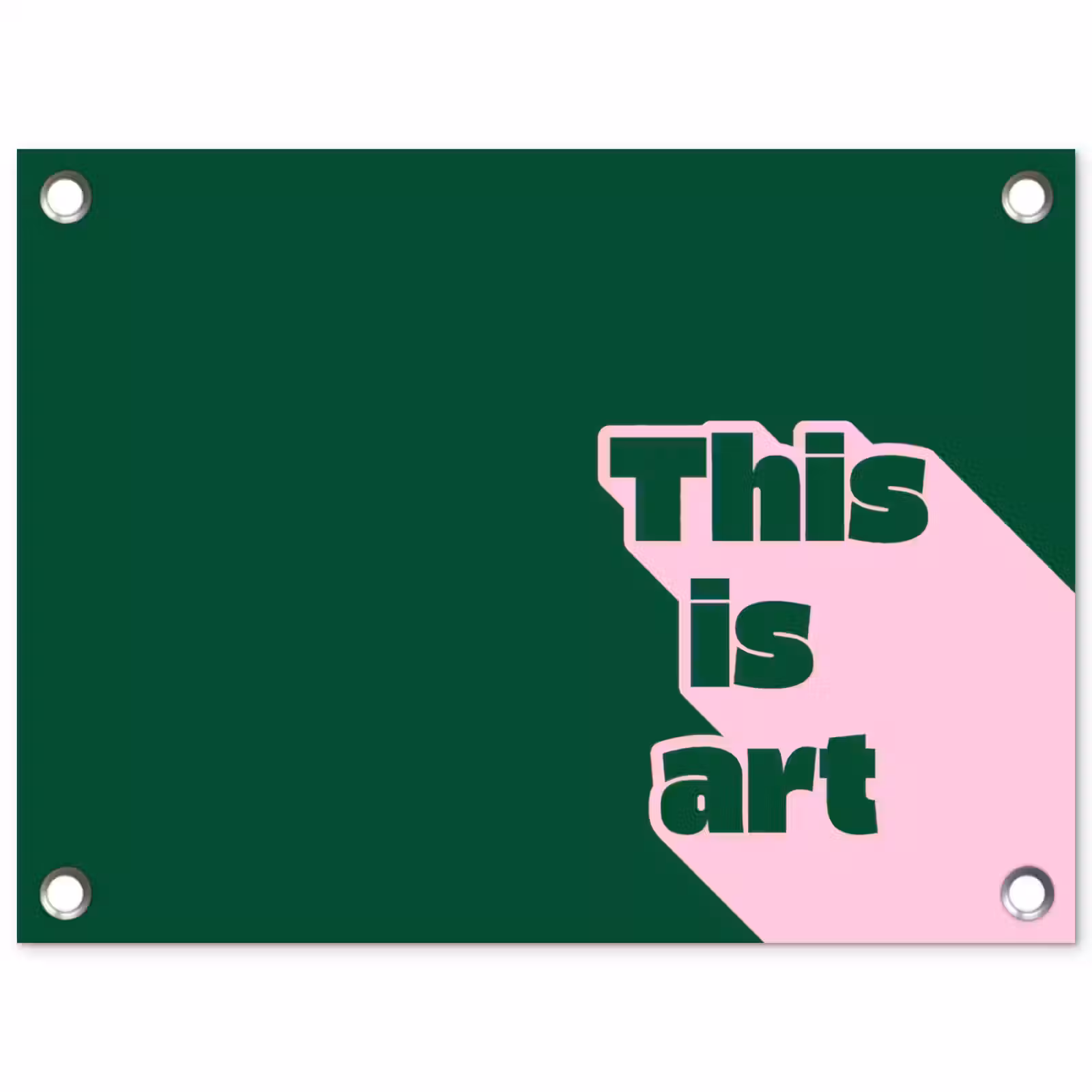 Tuinposter - This is art - Schaduw - Roze — 1