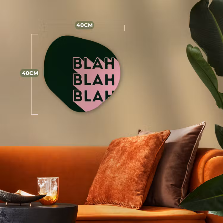 Organisch schilderij - Forex - Donkergroen - Tekst - Schaduw - Grafisch — 4