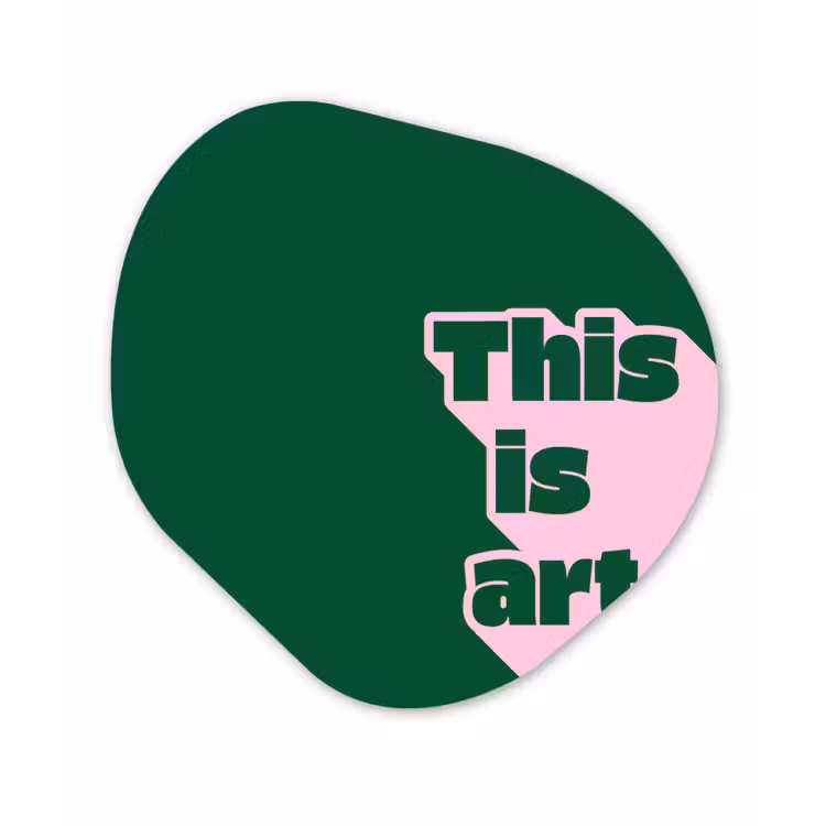 Organisch schilderij - Forex - This is art - Schaduw - Roze — 1