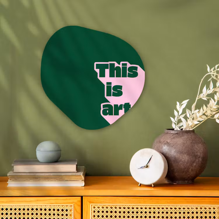 Organisch schilderij - Forex - This is art - Schaduw - Roze — 2