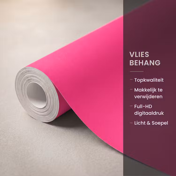 Behang - Dream big - Roze - Geel - Minimalistisch — 3