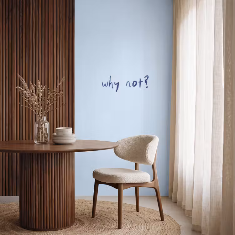Behang - Why not - Blauw - Donker blauw - Quote — 4