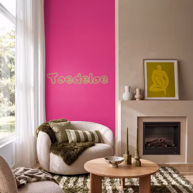 Behang - Toedeloe - Groen - Roze — 1