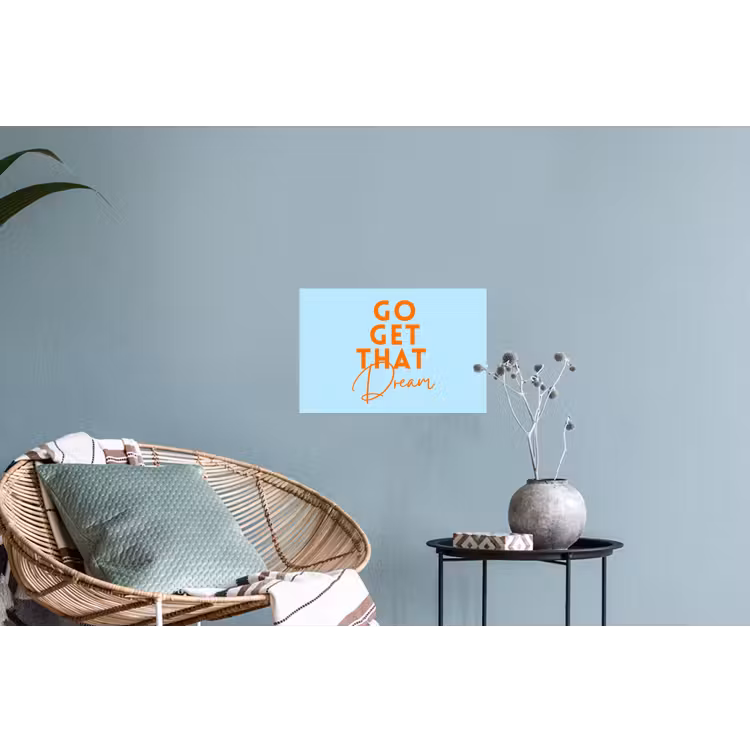 Muursticker - Blauw - Oranje - Tekst — 4
