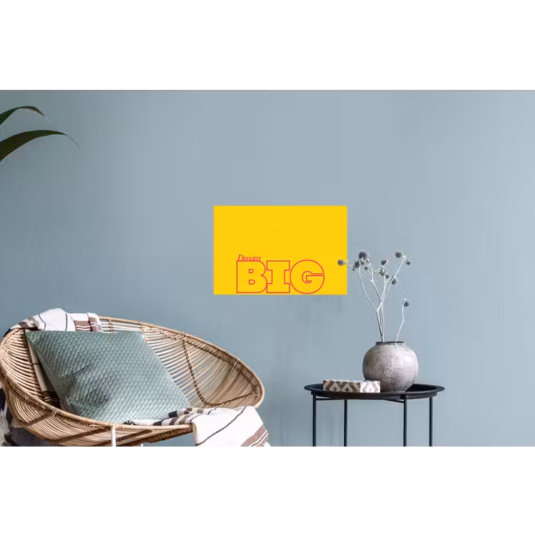 Muursticker - Dream big - Geel - Grafisch — 4
