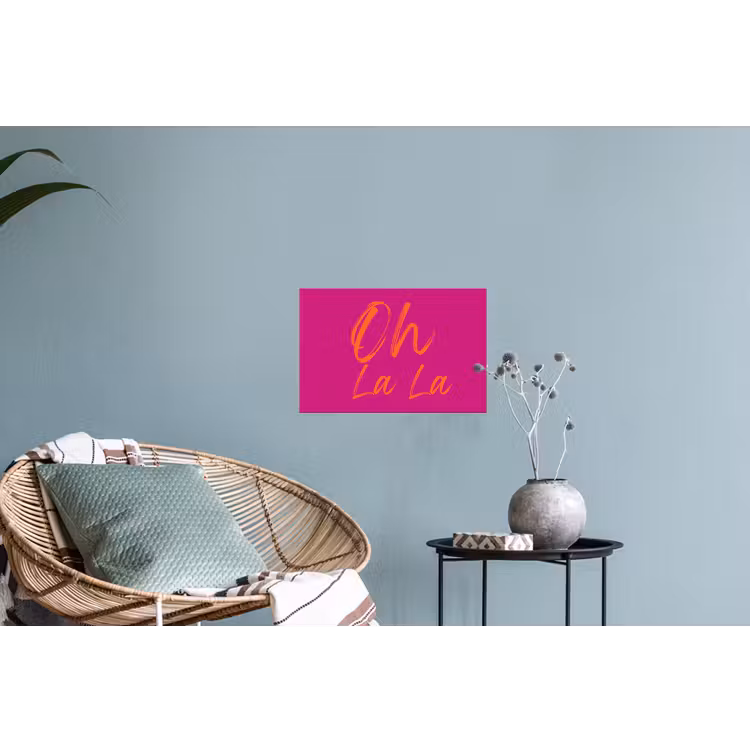 Muursticker - Oh la la - Oranje - Roze — 4