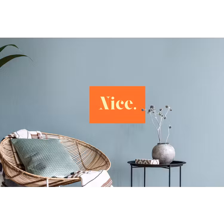 Muursticker - Oranje - Gebroken wit - Nice — 4
