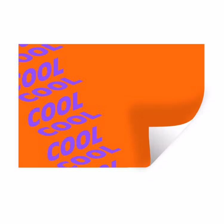 Muursticker - Cool - Paars - Oranje — 1