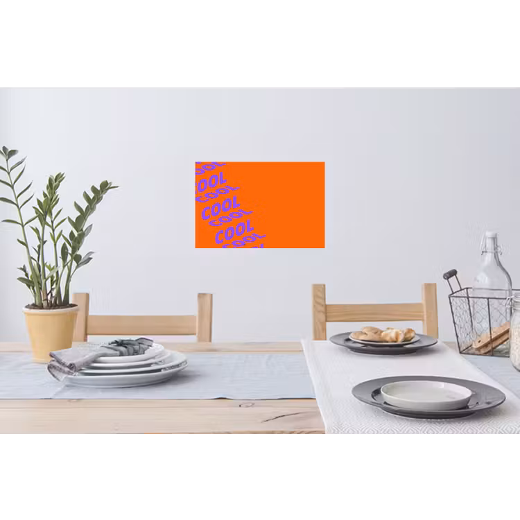 Muursticker - Cool - Paars - Oranje — 3
