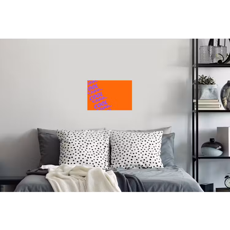 Muursticker - Cool - Paars - Oranje — 5