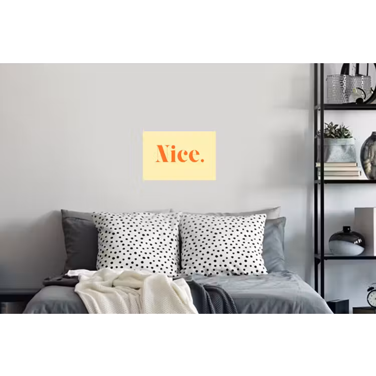 Muursticker - Nice - Oranje - Geel - Minimalistisch — 5