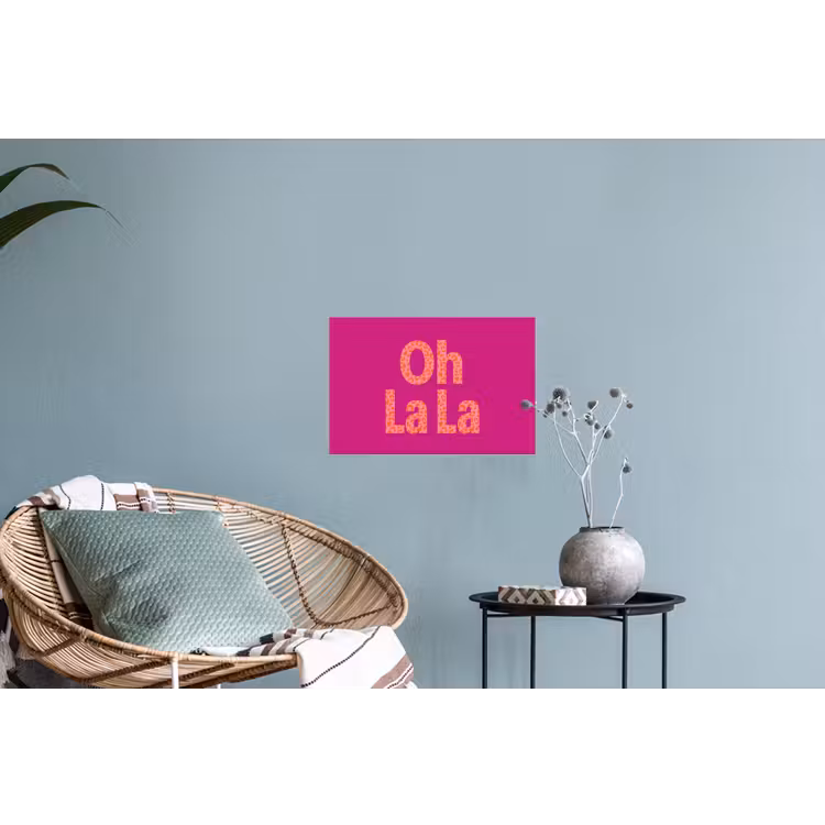 Muursticker - Oh la la - Luipaardprint - Roze — 4