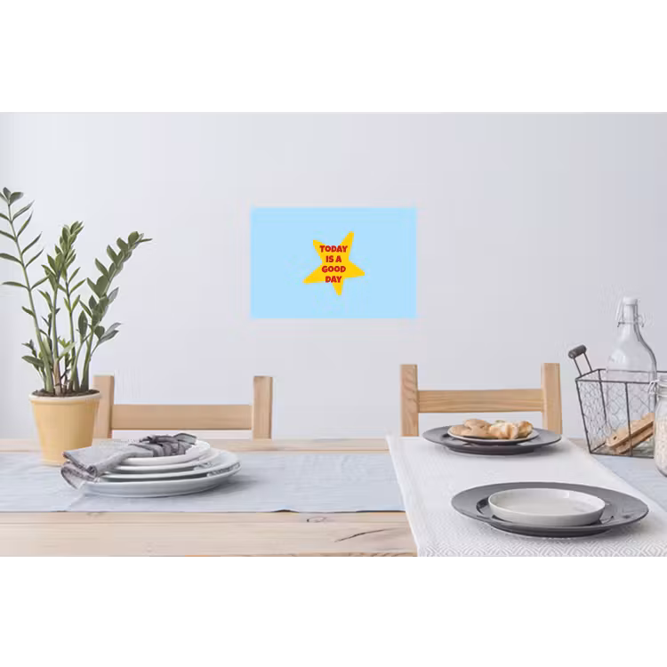 Muursticker - Ster - Today is a good day - Blauw — 3