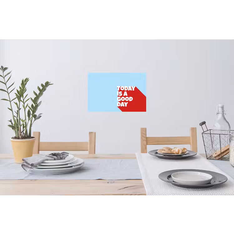 Muursticker - Today is a good day - Rood - lichtblauw — 3