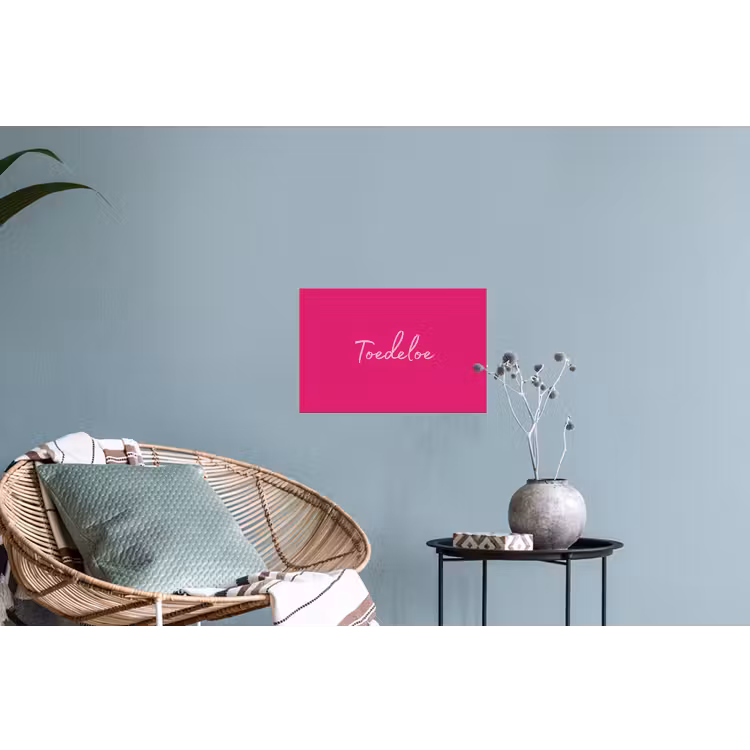 Muursticker - Toedeloe - Roze — 4