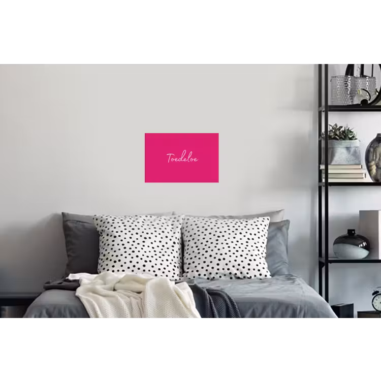 Muursticker - Toedeloe - Roze — 5