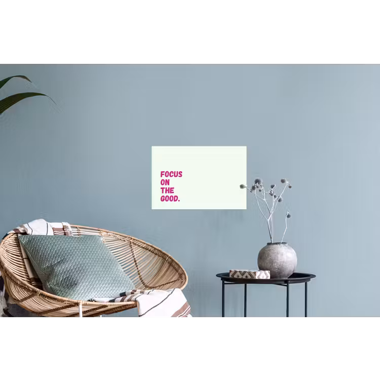 Muursticker - Focus on the good - Beige - Roze — 4