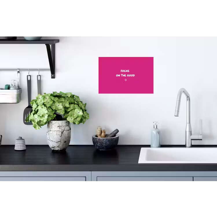 Muursticker - Focus - Smiley - Roze — 2