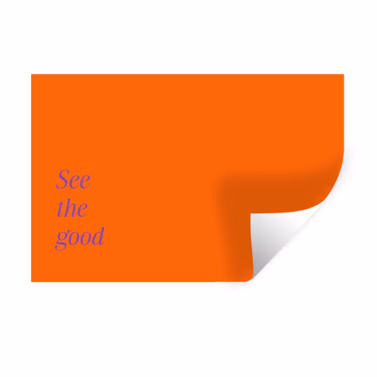 Muursticker - See te good - Paars - Oranje — 1