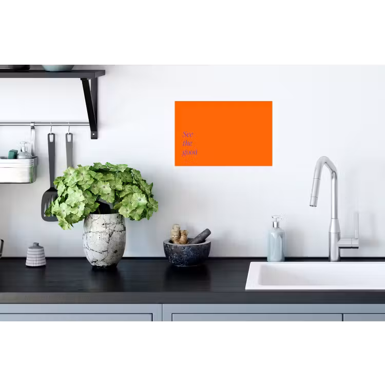 Muursticker - See te good - Paars - Oranje — 2