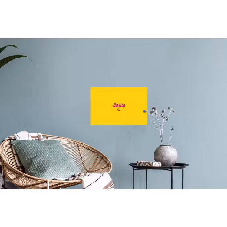Muursticker - Smile - Geel - Roze — 4