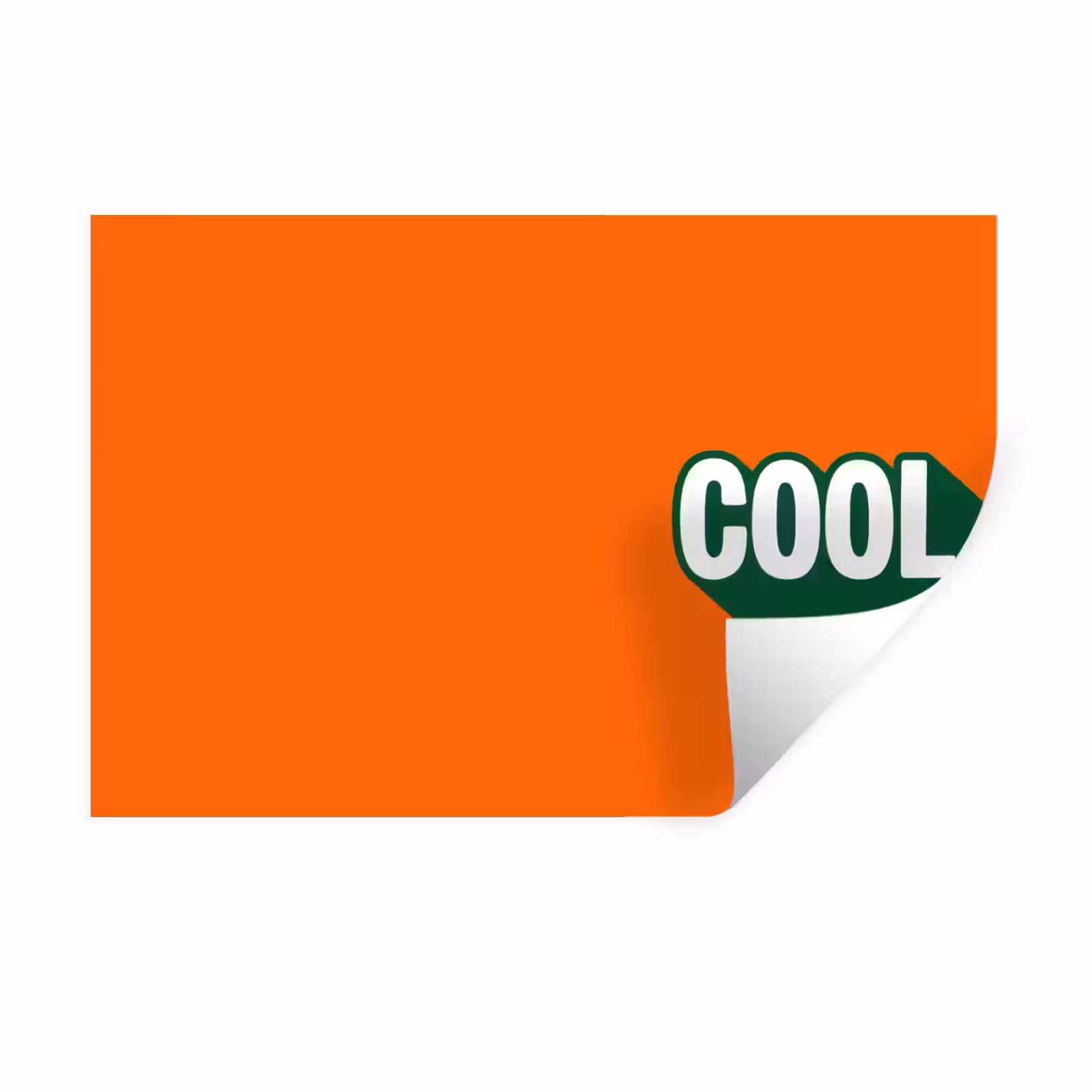 Muursticker - Cool - Oranje - Groen — 1