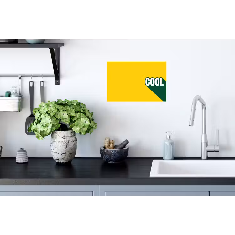 Muursticker - Cool - Geel - Groen — 2
