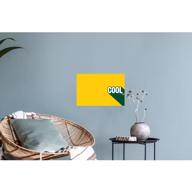 Muursticker - Cool - Geel - Groen — 4