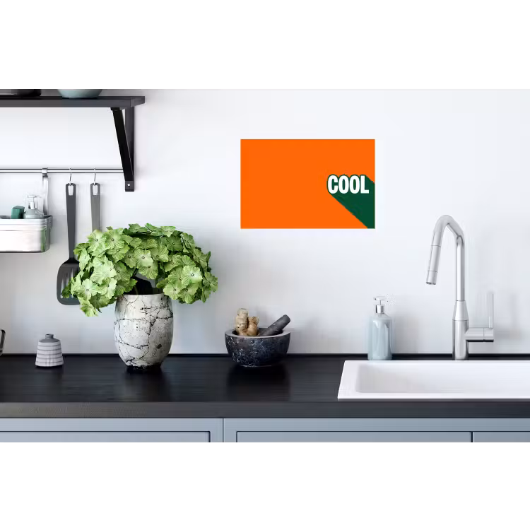 Muursticker - Cool - Oranje - Groen — 2