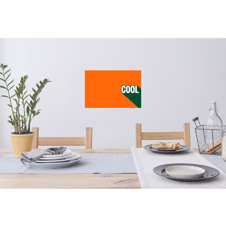 Muursticker - Cool - Oranje - Groen — 3